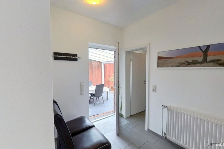 Appartement: Blick zur Terrasse