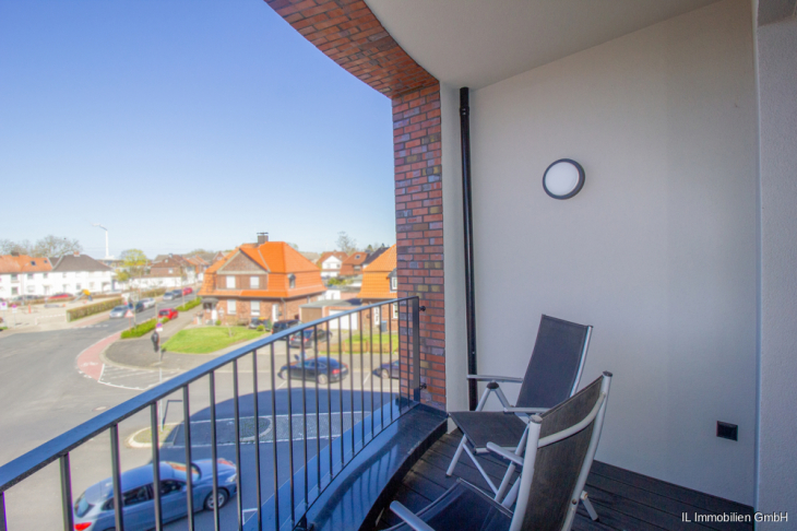 Blick vom Balkon