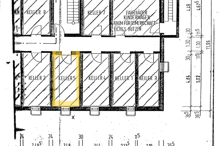 Grundriss Keller
