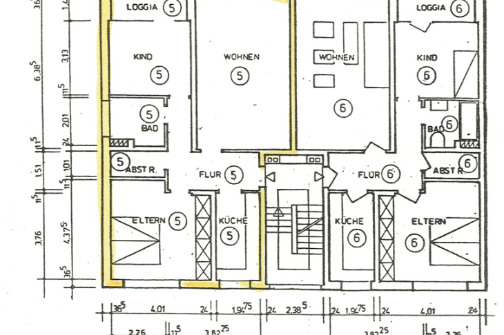 Grundriss Wohnung 5