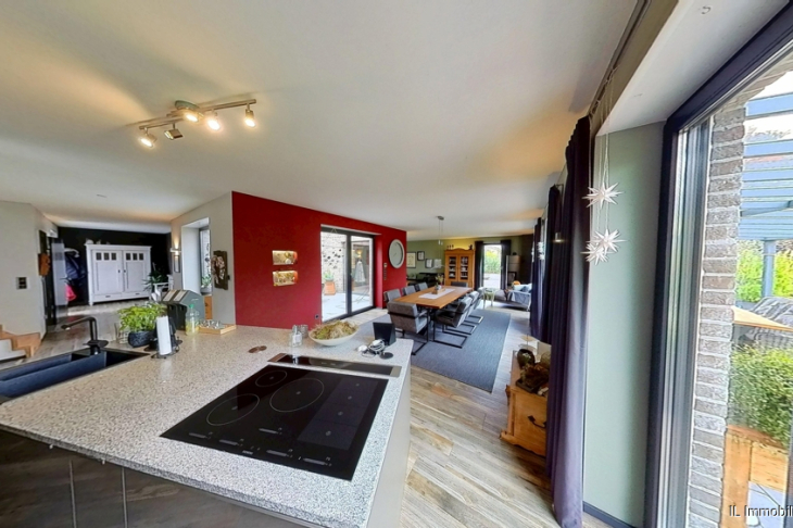 Kücheninsel Richtung Wohnraum