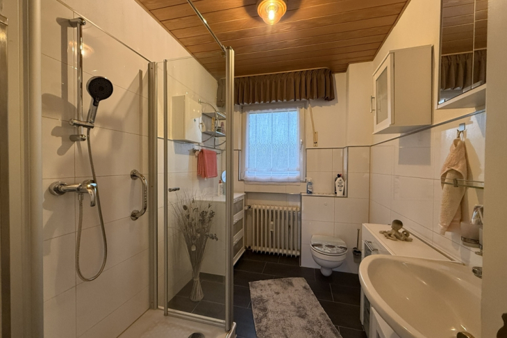 Neues Bad mit Dusche Erdgeschoss