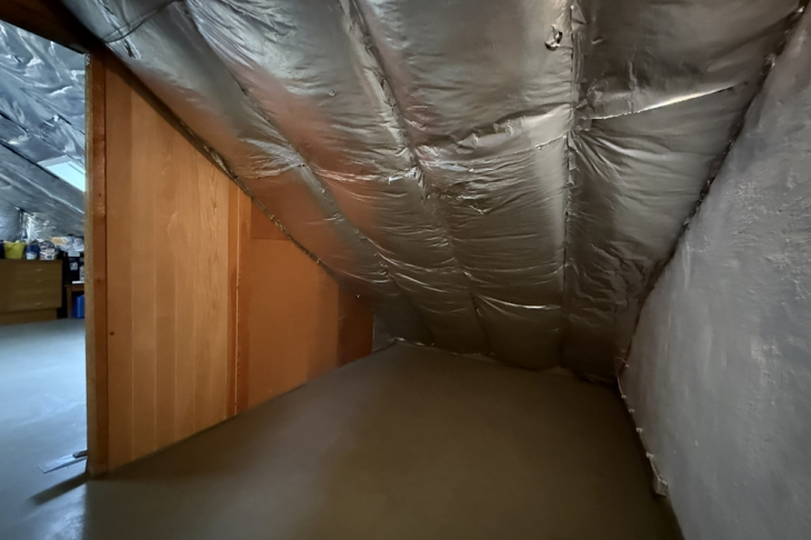 Spitzboden mit Dämmung