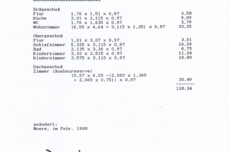 Wohnflächenberechnung